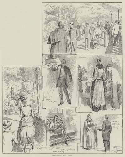 Sketches at Monte Carlo by Frederick Pegram